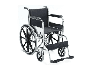 Basic Manual Wheel Chair Chrome